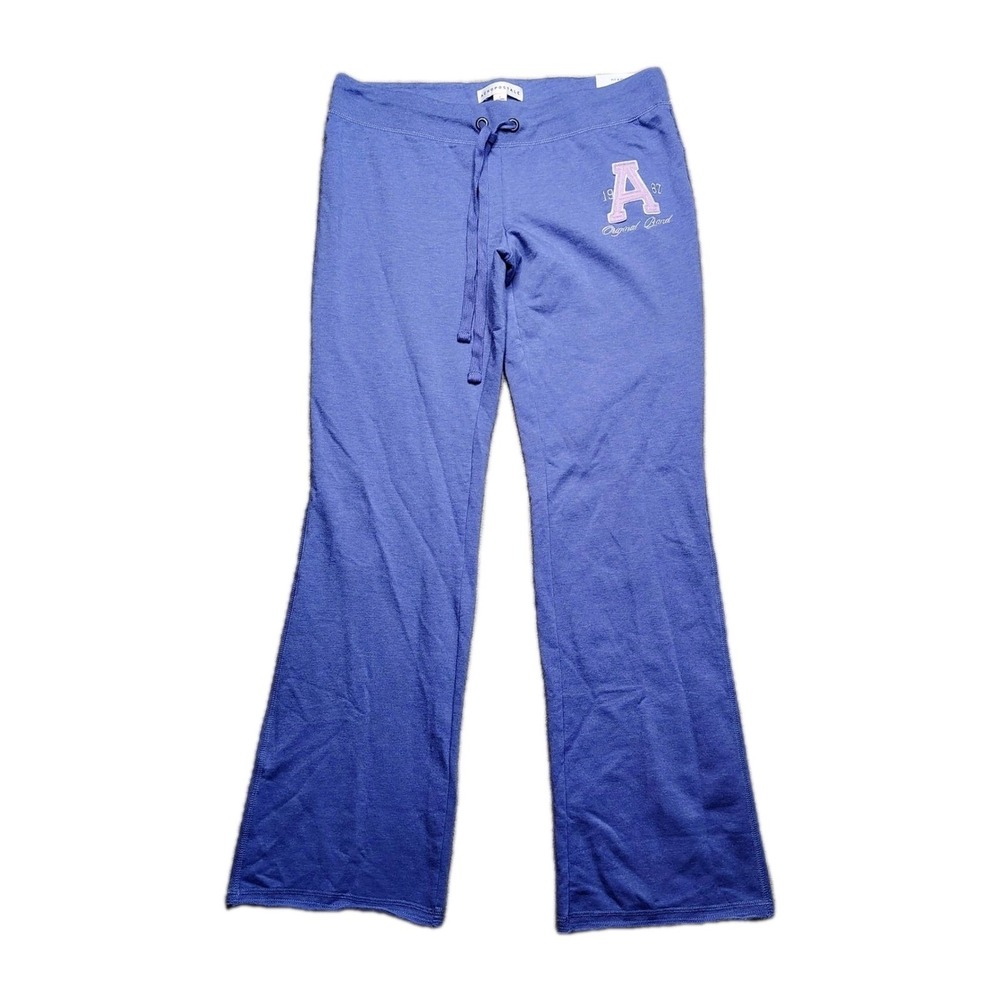 Aeropostale Fit & Flare Sweatpants Womens L Purple NWT‎ A1987 Varsity Logo
